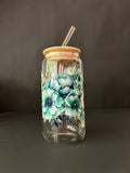 Floral Drinking Glass